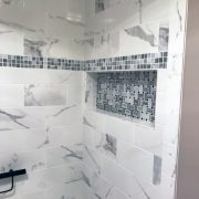 inset tile wall