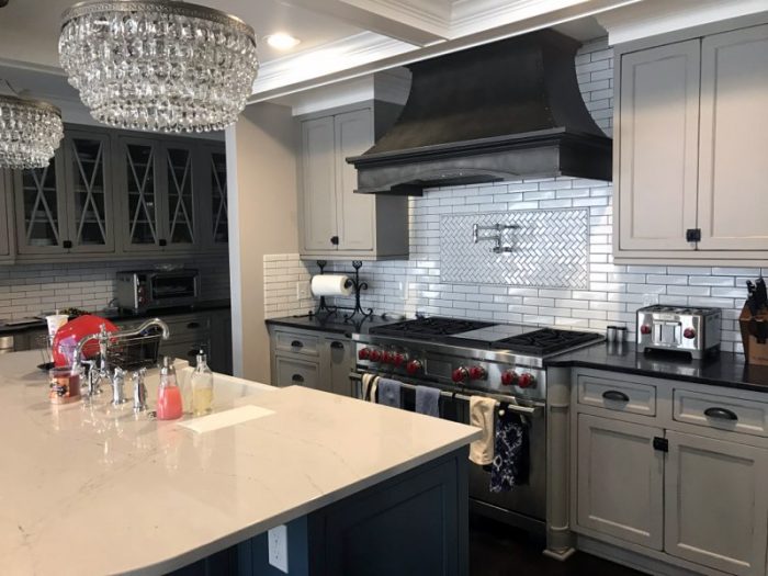 kitchen with new tile and ceramics